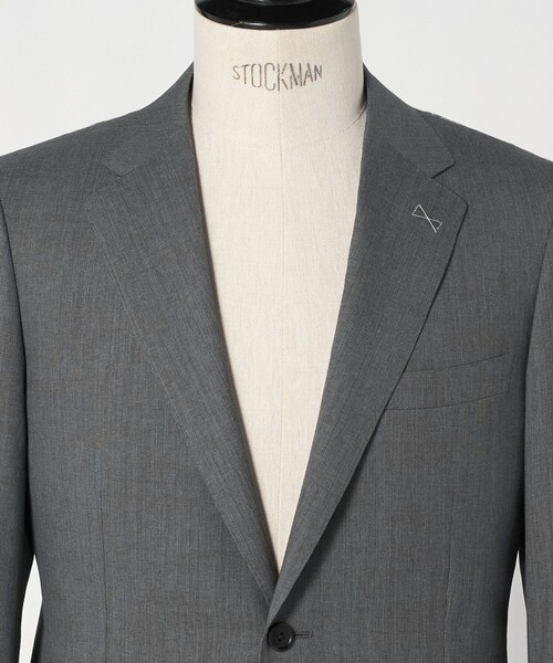 green label relaxing（グリーンレーベルリラクシング）の「GUABELLO ピンヘッド 2B RV スーツジャケット セットアップジャケット（スーツジャケット・メンズ・ネイビー/グレー・42/52/50/48/46/44）」の22枚目の写真