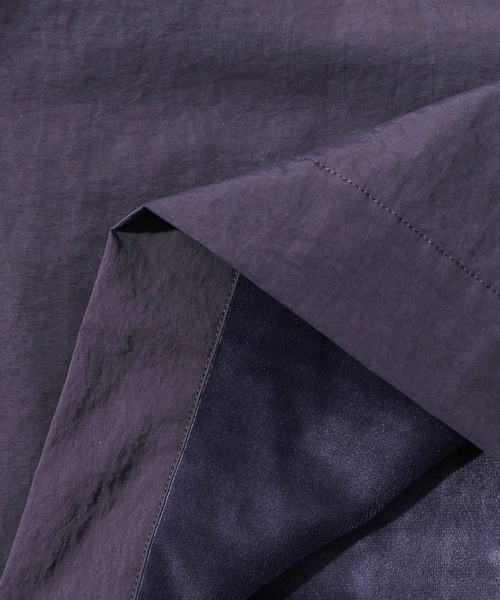 ScoLar（スカラー）の「153719：レース×ライン入りナイロンワッシャースカート（スカート・レディース・ブラック/グレー/パープル・M）」の7枚目の写真