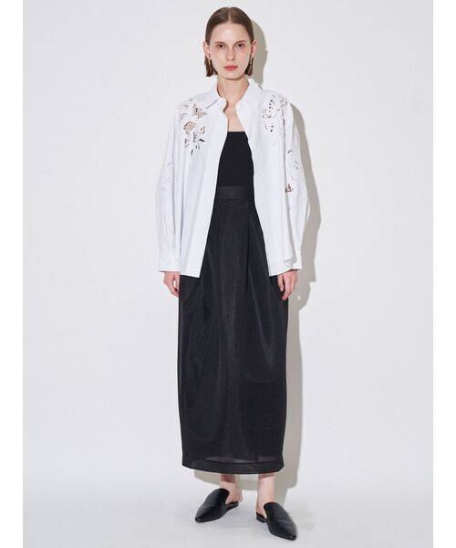 ELENDEEK（エレンディーク）の「エンブロイダリーオーバーシャツ（シャツ/ブラウス・レディース・オフホワイト/グレー・FREE）」の21枚目の写真