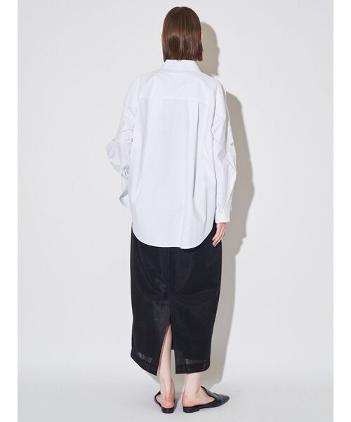 ELENDEEK（エレンディーク）の「エンブロイダリーオーバーシャツ（シャツ/ブラウス・レディース・オフホワイト/グレー・FREE）」の20枚目の写真