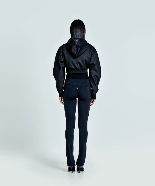 51PERCENT FOR WOMAN(51パーセントフォーウーマン)の「Metal Logo Thong Hoodie Zip-up - Black (woman)(パーカー・レディース・その他・SMALL/MEDIUM)」の4枚目の写真