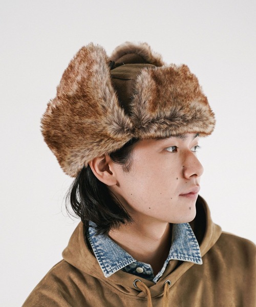 BAYFLOW(ベイフロー)の「フライトキャップ(キャップ・メンズ・ブラウン/ブラック・FREE)」の2枚目の写真