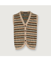 THEKNITCOMPANY（ニットカンパニー）の「(M) Baltur Wool Fair Isle Vest [Agate Beige]（ベスト）」