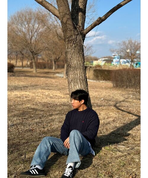 LENGAGEMENT（ランガージュマン）の「クラシックコットンラウンドネックケーブルニット[ネイビー]（ニット/セーター・レディース・その他・MEDIUM/X-LARGE）」の20枚目の写真