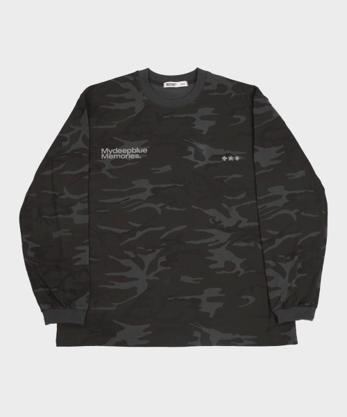 mydeepbluememories(マイディープブルーメモリーズ)の「MM SYMBOL LOGO CAMO LONG SLEEVE #2(Tシャツ/カットソー・レディース・その他・FREE)」の2枚目の写真