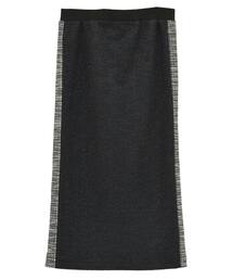 CONVERSE TOKYO（コンバーストウキョウ）の「SIDE LINE GLITTER TWEED SKIRT（スカート・レディース）」