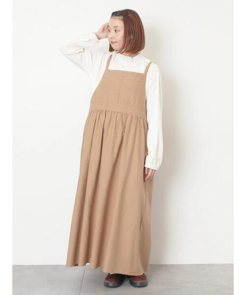 Samansa Mos2（サマンサ モスモス）の「【保温加工】襟レースブラウス（シャツ/ブラウス・レディース・チャコールグレー/ベージュ/オフホワイト/サックスブルー・F）」の8枚目の写真