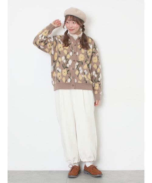 Samansa Mos2（サマンサ モスモス）の「【保温加工】襟レースブラウス（シャツ/ブラウス・レディース・チャコールグレー/ベージュ/オフホワイト/サックスブルー・F）」の13枚目の写真