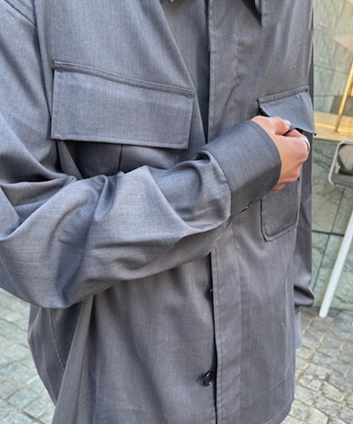 MAISON CLUB(メゾンクラブ)の「【MAISON CLUB】3rd Type Fatigue Shirt Jacket(その他アウター・メンズ・ブラック/グレー/ベージュ・L/M)」の6枚目の写真