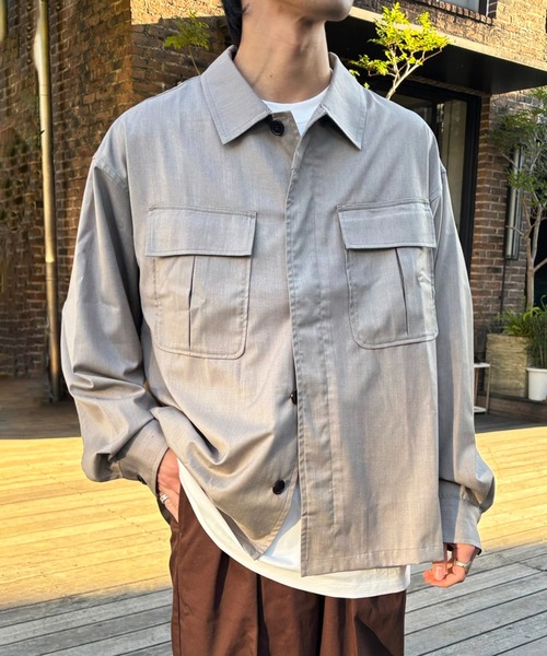 MAISON CLUB(メゾンクラブ)の「【MAISON CLUB】3rd Type Fatigue Shirt Jacket(その他アウター・メンズ・ブラック/グレー/ベージュ・L/M)」の7枚目の写真