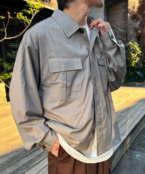 MAISON CLUB(メゾンクラブ)の「【MAISON CLUB】3rd Type Fatigue Shirt Jacket(その他アウター・メンズ・ブラック/グレー/ベージュ・L/M)」の8枚目の写真
