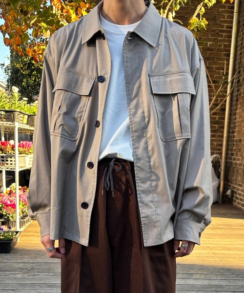 MAISON CLUB(メゾンクラブ)の「【MAISON CLUB】3rd Type Fatigue Shirt Jacket(その他アウター・メンズ・ブラック/グレー/ベージュ・L/M)」の9枚目の写真