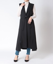 Jines | スリットデザインロングジレ(その他アウター)