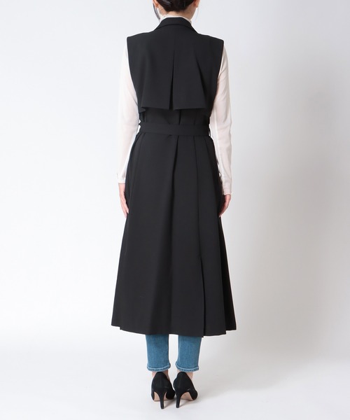 Jines（ジネス）の「スリットデザインロングジレ（その他アウター・レディース・ブラック・38）」の4枚目の写真