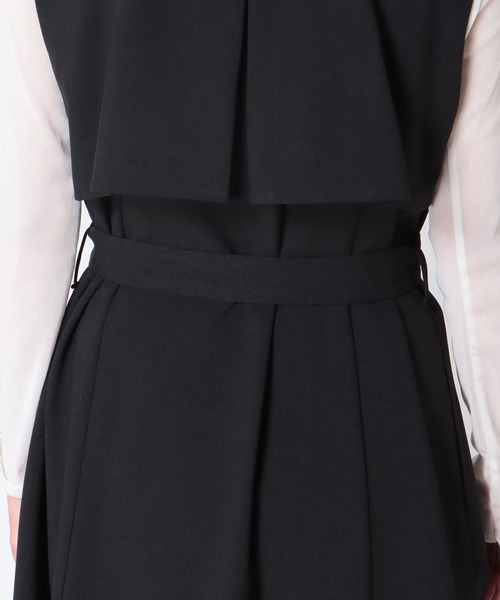 Jines（ジネス）の「スリットデザインロングジレ（その他アウター・レディース・ブラック・38）」の5枚目の写真