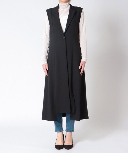 Jines（ジネス）の「スリットデザインロングジレ（その他アウター・レディース・ブラック・38）」の13枚目の写真