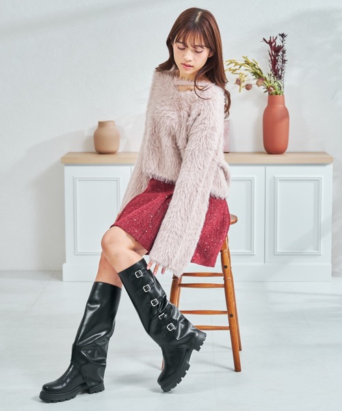 MISCH MASCH(ミッシュマッシュ)の「一部店舗限定 2wayカーバードエンジニアブーツ(ブーツ・レディース・ブラック・M/L)」の19枚目の写真