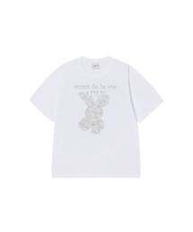 GARDEN FUZZY RABBIT SHORT SLEEVE T-SHIRT (2COLOR)
