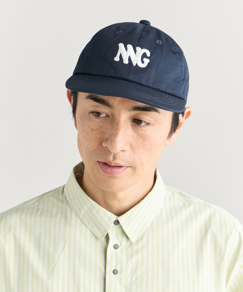 NANGA(ナンガ)の「COTTON TWILL NNG LOGO CAP/コットンツイル NNG ロゴ キャップ(キャップ・メンズ・ネイビー/ベージュ/グリーン/ブラック・FREE)」の4枚目の写真
