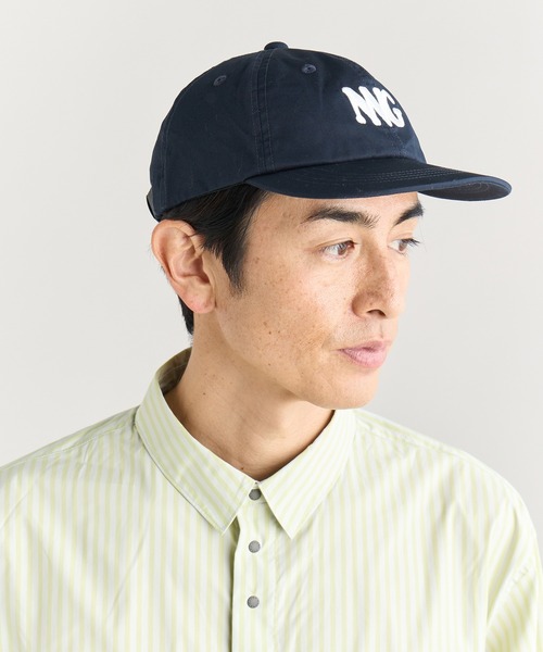 NANGA(ナンガ)の「COTTON TWILL NNG LOGO CAP/コットンツイル NNG ロゴ キャップ(キャップ・メンズ・ネイビー/ベージュ/グリーン/ブラック・FREE)」の9枚目の写真