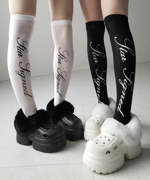 me+em select(ミームセレクト)の「【 2color 】フェイクファー厚底クロッグサンダル / Fake fur platform clog sandals(その他シューズ・レディース・アイボリー/ブラック・SMALL/LARGE/MEDIUM)」の8枚目の写真