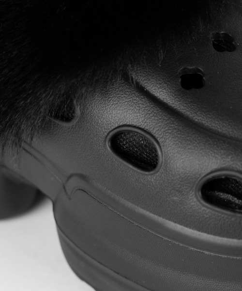 me+em select(ミームセレクト)の「【 2color 】フェイクファー厚底クロッグサンダル / Fake fur platform clog sandals(その他シューズ・レディース・アイボリー/ブラック・SMALL/LARGE/MEDIUM)」の21枚目の写真