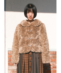 PEEVES PEEVES（フィブス フィブス）の「Fur Jacket / Beige（ムートンコート）」