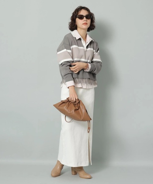 レース切替ラガーニット（ニット/セーター）｜Arpege story