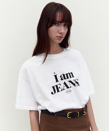 IAMJEANS ルーズフィット ハートロゴTシャツ