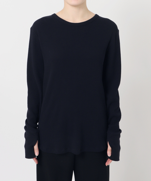 Deuxieme Classe（ドゥーズィエムクラス）の「*WOOLY WAFFLE プルオーバー（Tシャツ/カットソー・レディース・ネイビー/ホワイト/ライトグレー・FREE）」の16枚目の写真