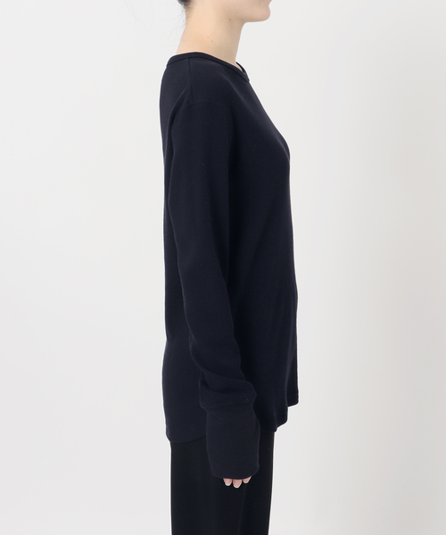 Deuxieme Classe（ドゥーズィエムクラス）の「*WOOLY WAFFLE プルオーバー（Tシャツ/カットソー・レディース・ネイビー/ホワイト/ライトグレー・FREE）」の13枚目の写真