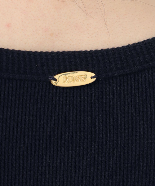 Deuxieme Classe（ドゥーズィエムクラス）の「*WOOLY WAFFLE プルオーバー（Tシャツ/カットソー・レディース・ネイビー/ホワイト/ライトグレー・FREE）」の9枚目の写真