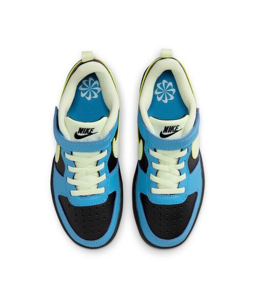 NIKE(ナイキ)の「ナイキ コート ボロー LOW リクラフト リトルキッズシューズ / Nike Court Borough Low Recraft Little Kids' Shoes DV5457-012 Black(スニーカー・キッズ・ブラック・17.5/17/16.5/19/22/21.5/21/20.5/20/19.5/18.5/18)」の6枚目の写真