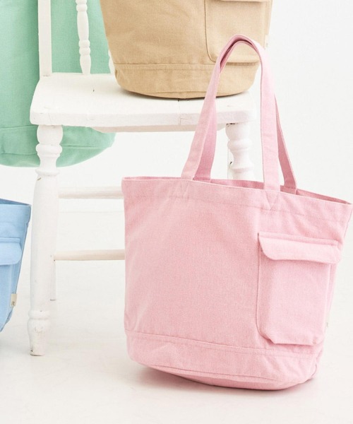 ROOTOTE(ルートート)の「ルートート / SN.ミディアム.リサイクルコットン-E(トートバッグ・レディース・レッド系その他/オートミール/ブルー系その他/ミント・FREE)」の4枚目の写真