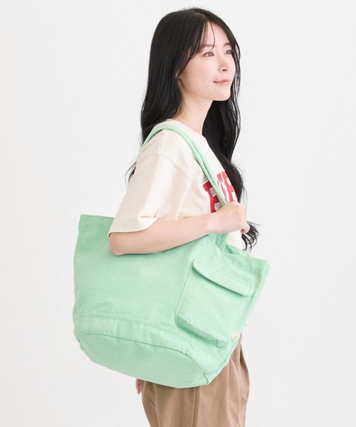 ROOTOTE(ルートート)の「ルートート / SN.ミディアム.リサイクルコットン-E(トートバッグ・レディース・レッド系その他/オートミール/ブルー系その他/ミント・FREE)」の1枚目の写真