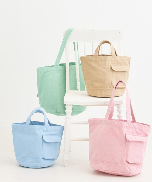 ROOTOTE(ルートート)の「ルートート / SN.ミディアム.リサイクルコットン-E(トートバッグ・レディース・レッド系その他/オートミール/ブルー系その他/ミント・FREE)」の7枚目の写真