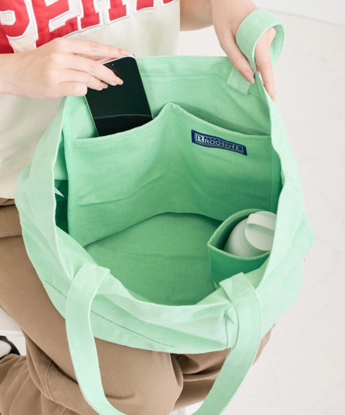 ROOTOTE(ルートート)の「ルートート / SN.ミディアム.リサイクルコットン-E(トートバッグ・レディース・レッド系その他/オートミール/ブルー系その他/ミント・FREE)」の9枚目の写真