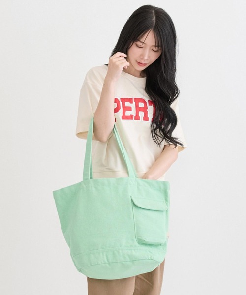 ROOTOTE(ルートート)の「ルートート / SN.ミディアム.リサイクルコットン-E(トートバッグ・レディース・レッド系その他/オートミール/ブルー系その他/ミント・FREE)」の14枚目の写真