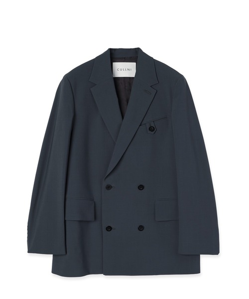 CULLNI（クルニ）の「Wool Dry Stretch Cloth Button-Tab Pocket Tailored Jacket（テーラードジャケット・メンズ・ブラック/ブルーグレー・0/1/2）」の4枚目の写真