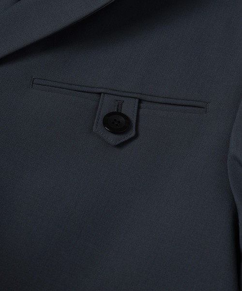 CULLNI（クルニ）の「Wool Dry Stretch Cloth Button-Tab Pocket Tailored Jacket（テーラードジャケット・メンズ・ブラック/ブルーグレー・0/1/2）」の9枚目の写真