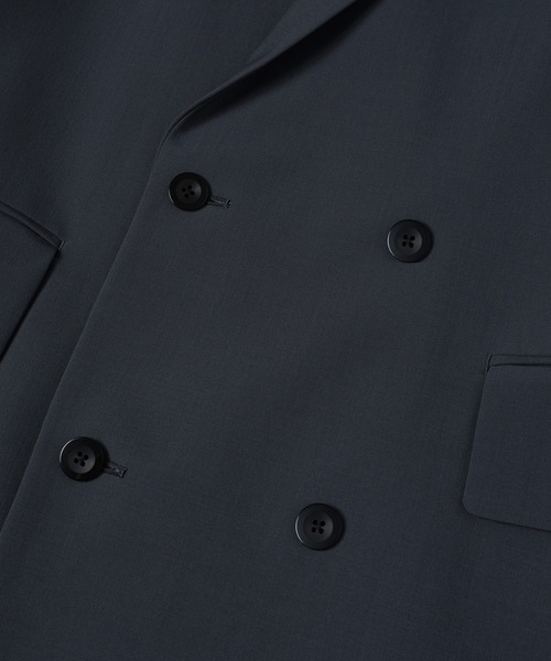 CULLNI（クルニ）の「Wool Dry Stretch Cloth Button-Tab Pocket Tailored Jacket（テーラードジャケット・メンズ・ブラック/ブルーグレー・0/1/2）」の10枚目の写真