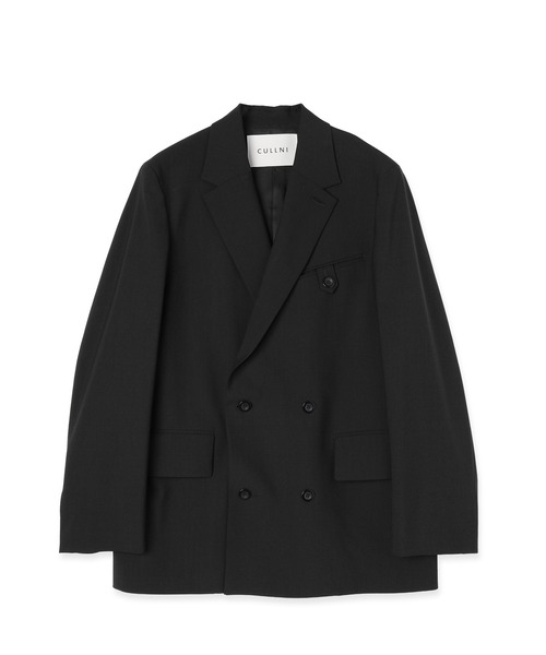 CULLNI(クルニ)の「Wool Dry Stretch Cloth Button-Tab Pocket Tailored Jacket(テーラードジャケット・メンズ・ブラック/ブルーグレー・0/1/2)」の17枚目の写真