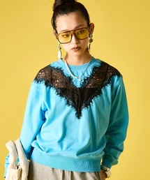 GEVS. | レース切替プルオーバー<大きいサイズ有>GEVS.(Tシャツ/カットソー)