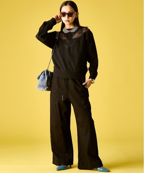 GEVS.（ジェイヴィス）の「レース切替プルオーバー＜大きいサイズ有＞GEVS.（Tシャツ/カットソー・レディース・ライトブルー/ブラック・M/L/LL/3L/4L/5L）」の11枚目の写真