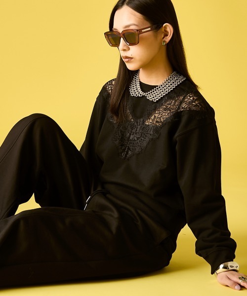 GEVS.（ジェイヴィス）の「レース切替プルオーバー＜大きいサイズ有＞GEVS.（Tシャツ/カットソー・レディース・ライトブルー/ブラック・M/L/LL/3L/4L/5L）」の21枚目の写真