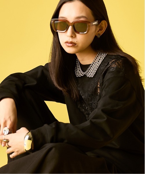 GEVS.（ジェイヴィス）の「レース切替プルオーバー＜大きいサイズ有＞GEVS.（Tシャツ/カットソー・レディース・ライトブルー/ブラック・M/L/LL/3L/4L/5L）」の22枚目の写真