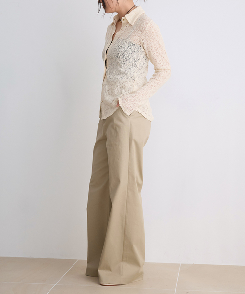 IENA LA BOUCLE(イエナラブークル)の「IENA LA BOUCLE チノスラックス(スラックス・レディース・ナチュラル/ブラック・34/40/38/36)」の11枚目の写真