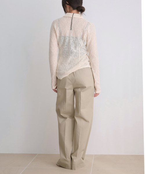 IENA LA BOUCLE(イエナラブークル)の「IENA LA BOUCLE チノスラックス(スラックス・レディース・ナチュラル/ブラック・34/40/38/36)」の12枚目の写真