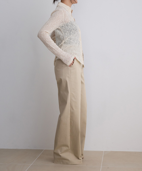 IENA LA BOUCLE(イエナラブークル)の「IENA LA BOUCLE チノスラックス(スラックス・レディース・ナチュラル/ブラック・34/40/38/36)」の13枚目の写真