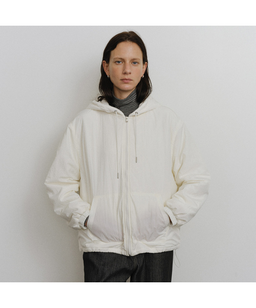 GILAARCHIVE ホワイト ジップアップフーディ MUSINSA Warmth hooded zip-up（パーカー）｜URAGO（ユラーゴ）のファッション